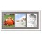 ArtToFrames Collage Photo Picture Frame with 3 - 8.5x11 inch Openings, Framed in White with Over 62 Mat Color Options and Plexi Glass (CSM-3966-28)